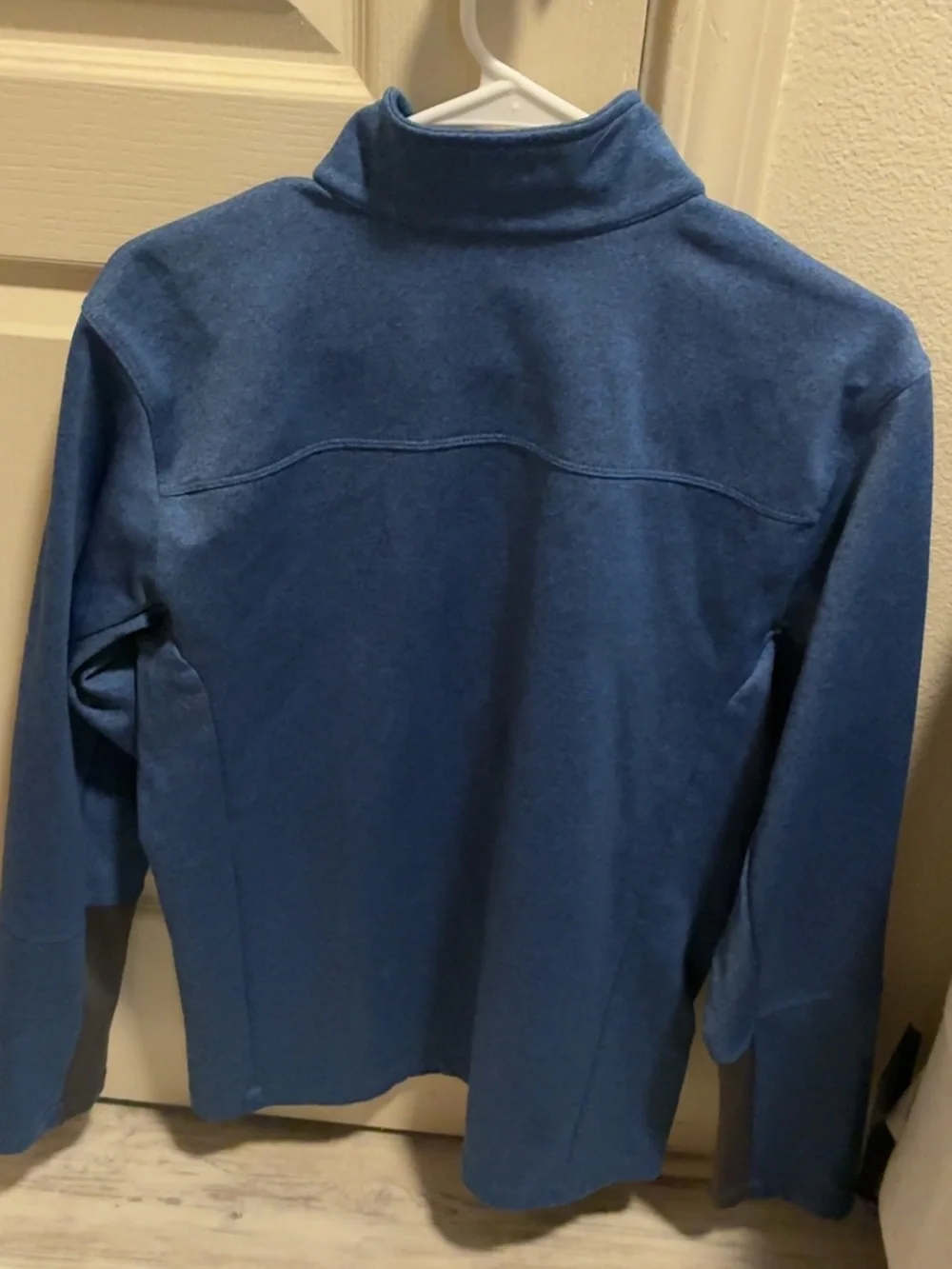 The North Face Men's Royal Blue Zip-Up Fleece Pullover